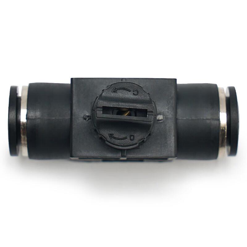 ELECALL Pneumatic Air Tube Flow Control Valve Quick Connect Fittings CN Plug (adapter Included)