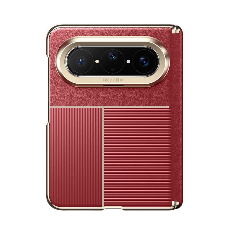 Premium PU Leather Phone Case Pura X Max With Dual Hinge Magnetic Shockproof Fingerprint Resistant