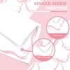 60 Sheets Bow Border Stationery Paper Pretty Pink Ribbon Bow Writing Paper For Party Invitation Office School Printing, 8.5 x 11 Inch, Single-Sided