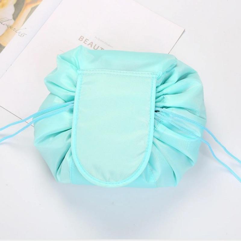 Portable Drawstring Travel Cosmetic Women Makeup Bag Organizer Make Bag Case Storage Pouch Waterproof Toiletry Beauty Kit Bag