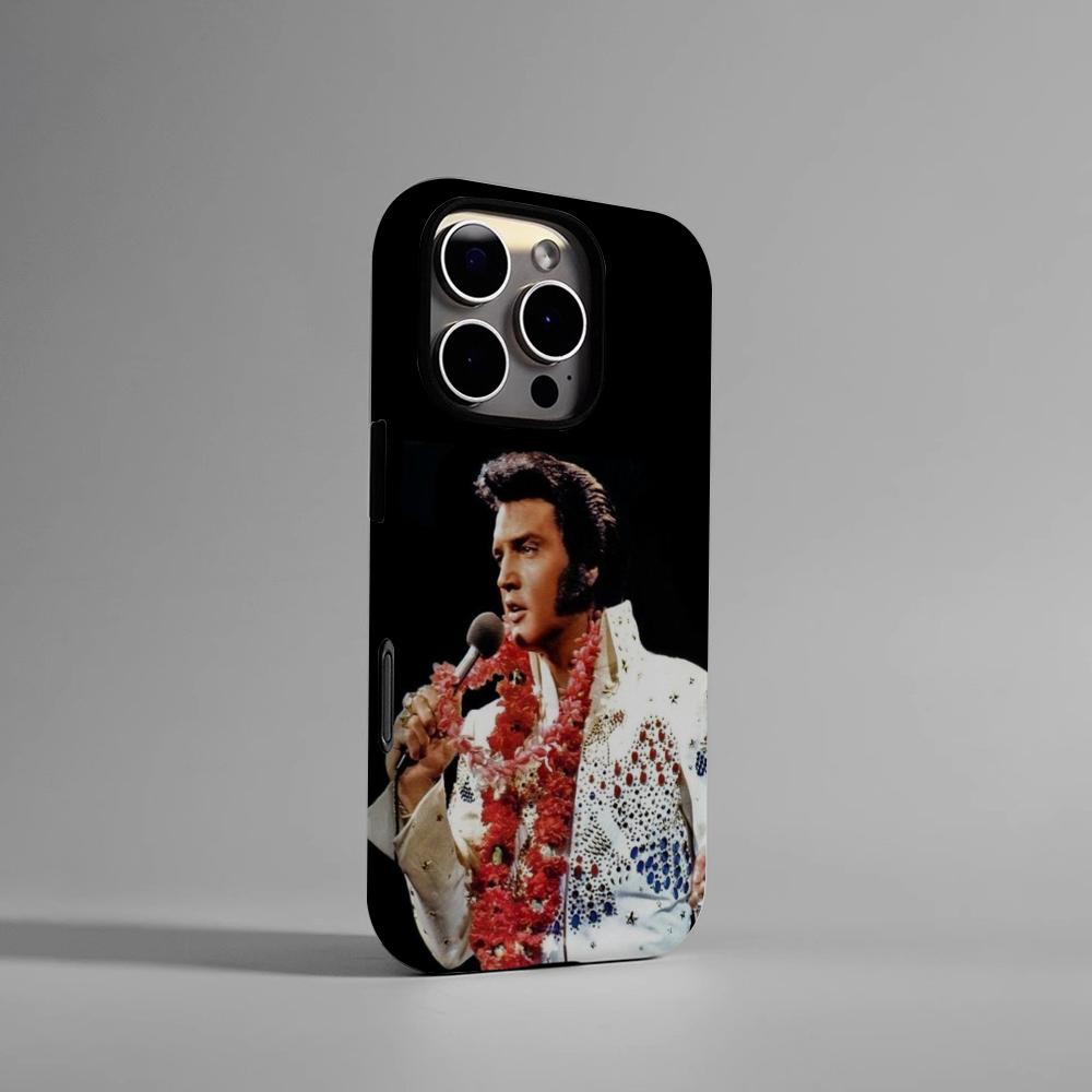 E-Elvis P-Presley Singer Phone Case Hard PC For IPhone 16Promax 17 16 15 14 13 12 11 Pro Max Plus Glossy HD Cover