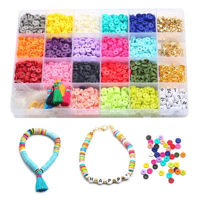 1Set/box Clay Beads Set for DIY Bracelet Necklace Accessories Jewelry Making