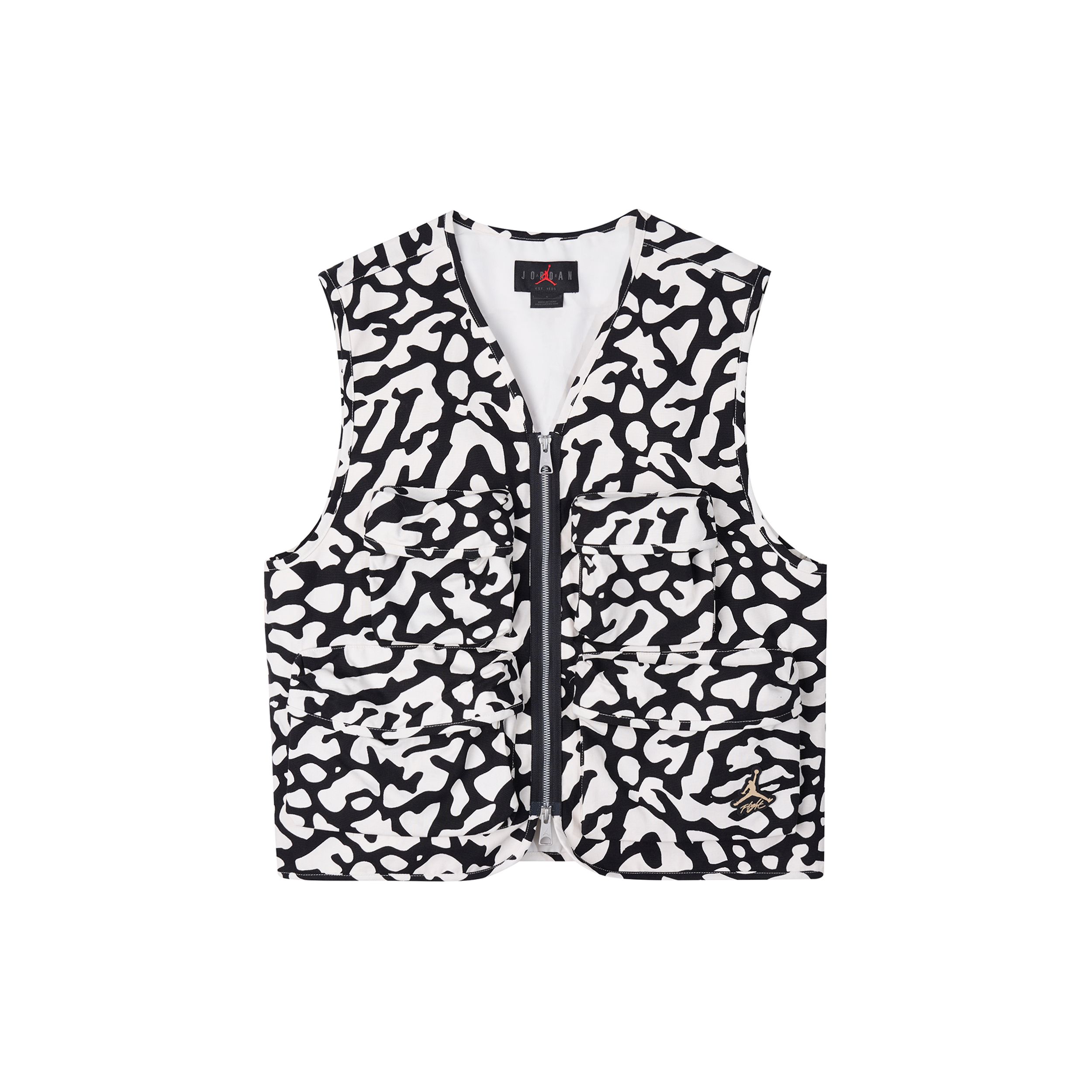 

Jordan Мужской жилет с V-образным вырезом Flight Heritage с узором, топы Phantom White DX9731-030 M
