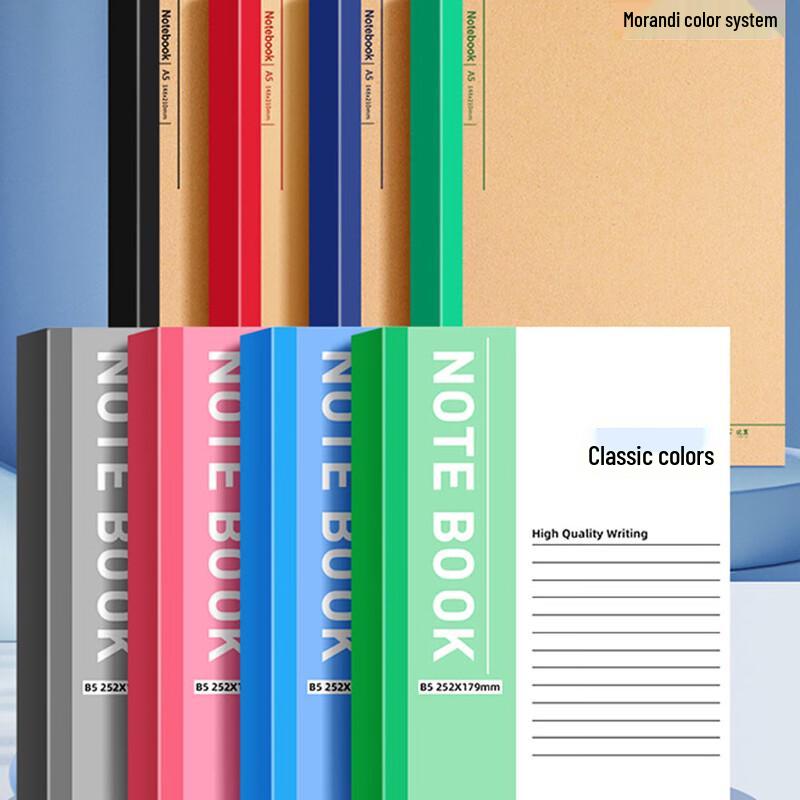 Jiuxia Softcover Work Notebooks - 50 Pages, Pack of 10