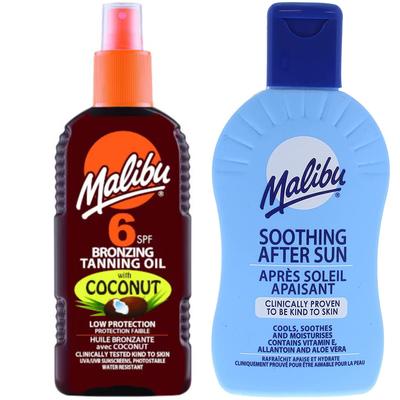 Malibu Coconut Bräunungsöl LSF6 200ml + After Sun Balsam 200ml