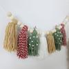 Boho Style Christmas Tassel Ornaments Colorful Tassel Banner New Year Hanging Pendant  Home Decor