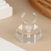 Geometric Acrylic Ring Display Stand with Clear 3 6 Slot Jewelry Box for Wedding Earring Show Shop Organizer