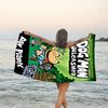 1pc DogMan2 Beach Towel, Beach and Seaside Swimming Pool Equipment, Fashion Pattern, Rectangular, Travel Essentials