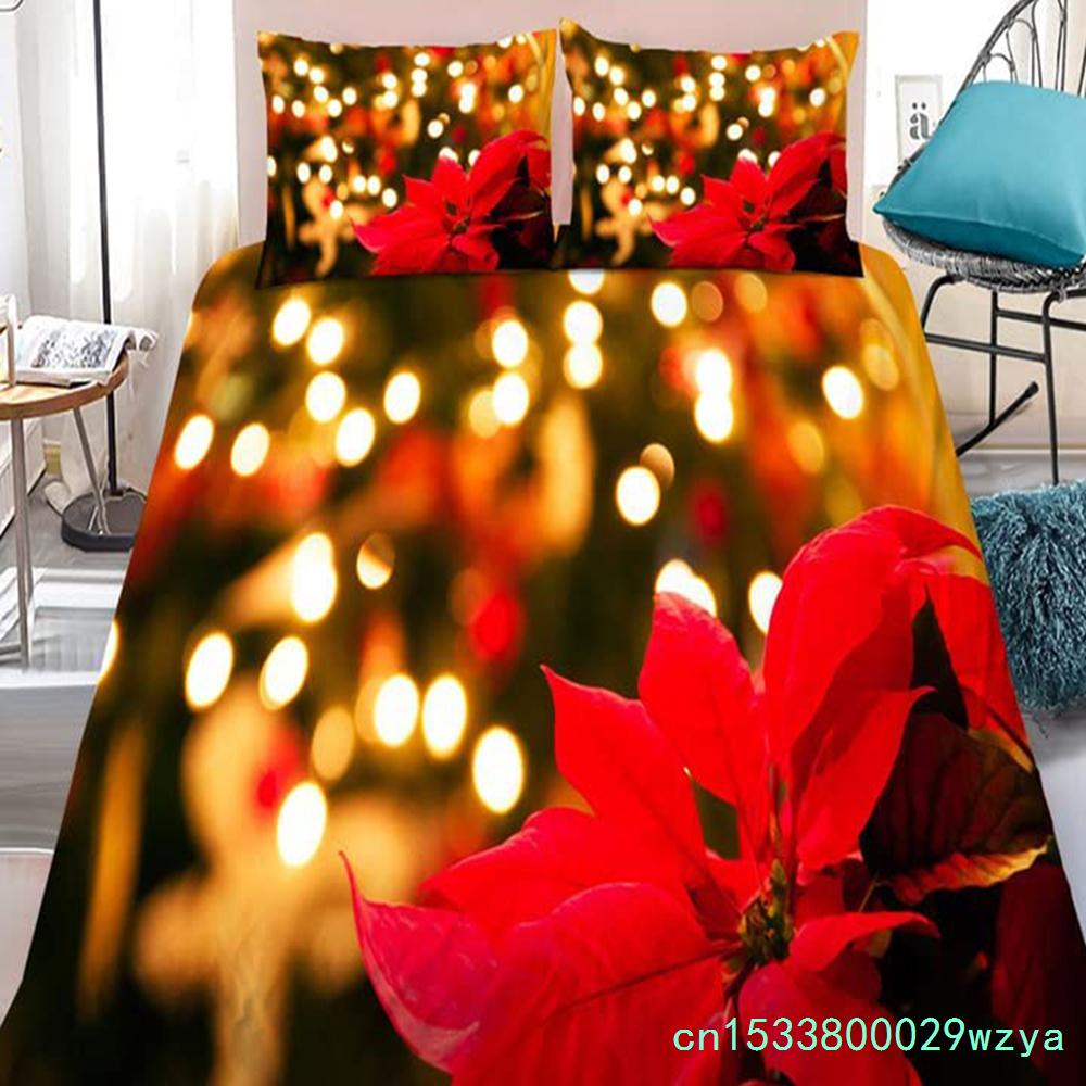 Maple Leaves Polyester Duvet Cover Set Fall Theme Comforter Cover With Pillowcase King Queen Size For Kids Boys Girl Bedding Set