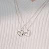 POSTLUDE [SILVER] KNOT HEART CZ PENDANT N