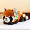 New Style Velvet Raccoon Plush Toy Cute Little Raccoon Girl Gift Girl Bag Doll