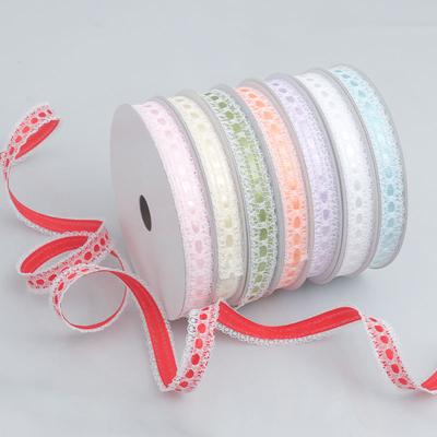 Elegantes Polyester-Pressspitzenband Spitzenzubehör Schleifenband Bunt Handgemacht DIY Kuchen Geschenk Dekorationen Spitzenhandwerk Herstellungsbänder