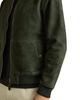 Men Jacket Suede Stylish Handmade Genuine New Green Lambskin Biker Soft Wear Fit