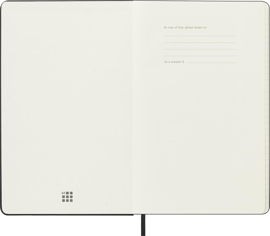 Moleskine 2026 Smart Diary, 12-Month Weekly Planner, January Start, Hardcover, Large (13cm X 21cm), Black, SMDHB12WN3Y26