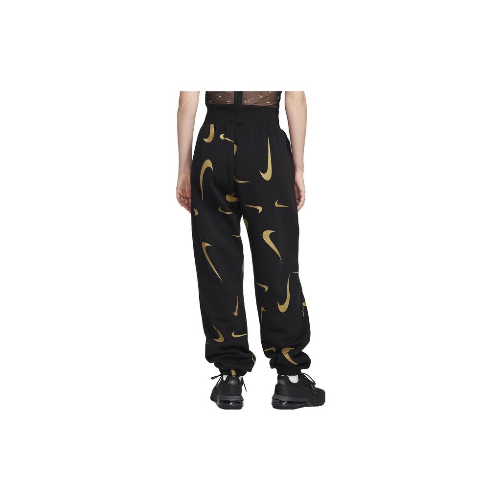 Nike Sportswear All Over Logo Print Jogger Pants Women Bottoms Black FB8754-010