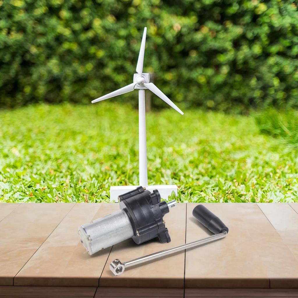 Hydraulic Hand Cranked Generator 6V 24V DC Wind Turbine Equipped with Planetary Gear for High Efficiency Power Output