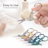 5PCS Vintage Bird Shape Embroidery Shears Stainless Steel Sewing Scissors Precision Cutter for Nail Art Craft Accessories