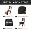Chair Cover, Living Room Chair Cover Waterproof, Detachable Elastic Cushion Cover for Soft Cushion Dining Chair Bottom Frame