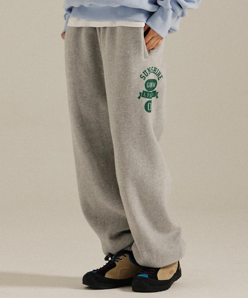GOLDEN SUNSHINE Numbering Sweat Jogger Pants_Melange