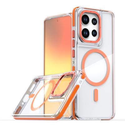 Luxury Shockproof Magnetic Clear Case for Motorola Moto Edge 60 50 Fusion 50 Pro 50 Neo G86 G56 G15 G05 G55 G24 5G Magsafe Cover