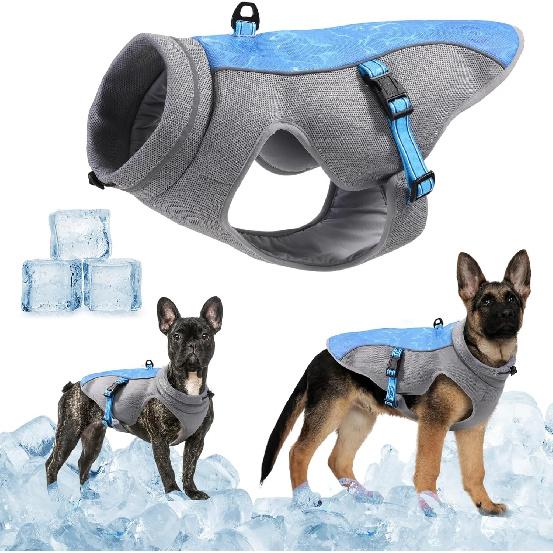 Summer Dog Cooling Vest Harness Reflective Quick Release Hot Pet Clothes Cool Jacket For Small Medium Large Dogs Accessories
