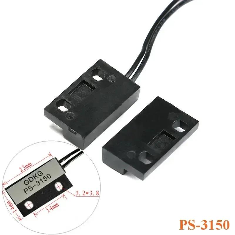 1-10 Stück PS-3150 Reed-Schalter-Sensor PS3150 Normally Open NO Näherungs-Magnetische Tür-/Fensterkontakte 30cm Draht Induktionsabstand