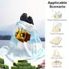 1pc Bee World Theme Design Flannel Blanket - 3D Printed Soft Warm, All-Season Lightweight Throw for Camping Travel Bed-080706