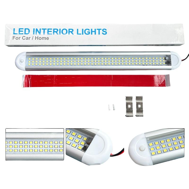 1 Set 80/120LEDs 12-85V Car Reading Lamp With Swicth High Brightness Car Interior Light For Van Lorry Truck RV Camper Dome Light