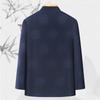 Autumn and Winter Men's Long-sleeved Casual Jacket Middle-aged and Elderly Dad Retro Tang Style Chinese Style Jacket