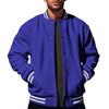 Mens Fall Winter Fleece Casual Bomber Jacket With Stand Collar For Urban Style Men