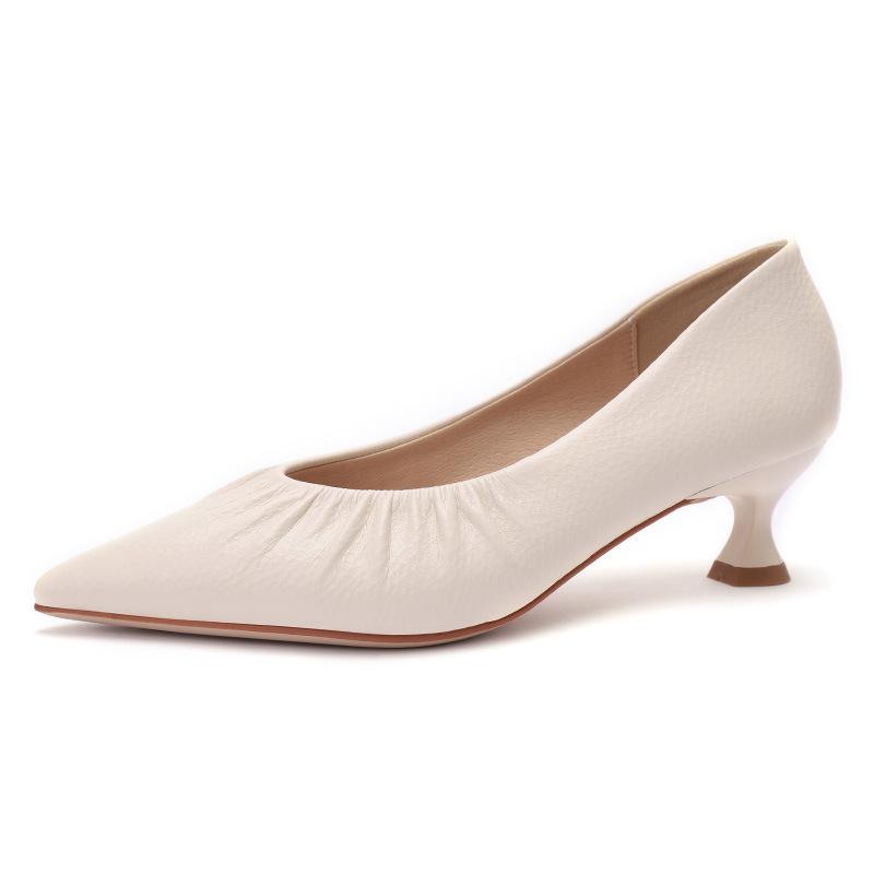 

Мода Размер 34-40 Мода Женщины 4,5 см Высокие Каблуки Качественные Туфли-лодочки Леди Острый Средний Каблук Мелкий Вырез Мама Офис Выпускной Обувь 34