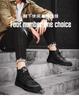 2025 Autumn New Men's Shoes British Style High-top Men's Fashion Casual Shoes Trendy Business Black Platform Leather Shoes