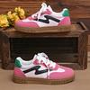 Fashion Fashion Mix Color Platform Sneakers Women Spring Autumn New Lace-Up Plus Size Flats Woman Comfortable Non Slip Sport Shoes Mujer