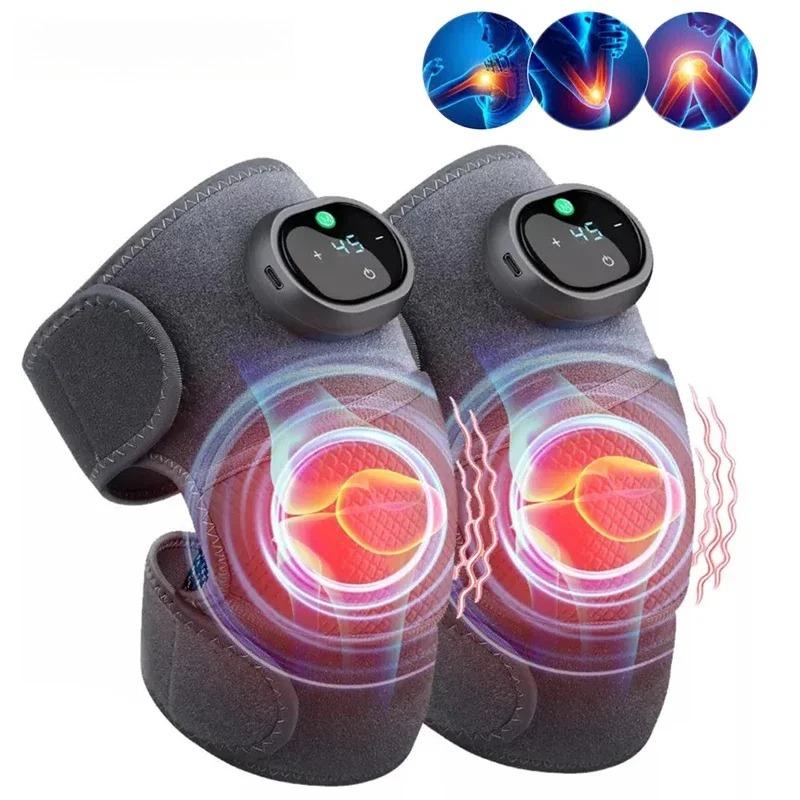 2026 New Knee Heating Vibration Massage Joint Physiotherapy Hot Compress Massager Elbow Shoulder Support Thermal Knee Pad Relieve Arthrit