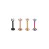 12Pcs Internally Threaded Labret Piercing Set 12 Pcs Set Body Jewelry  for Women Men