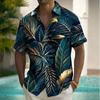 Men's Palm Leaf Coconut Palm Tropical Plants Hawaiian Shirt Tropical Shirts Aloha Shirt Short Sleeve