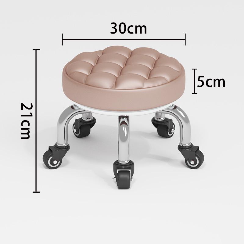 Silent Household Low Stool on Wheels - Multipurpose for Shoe Changing, Baby Moving, and Floor Cleaning