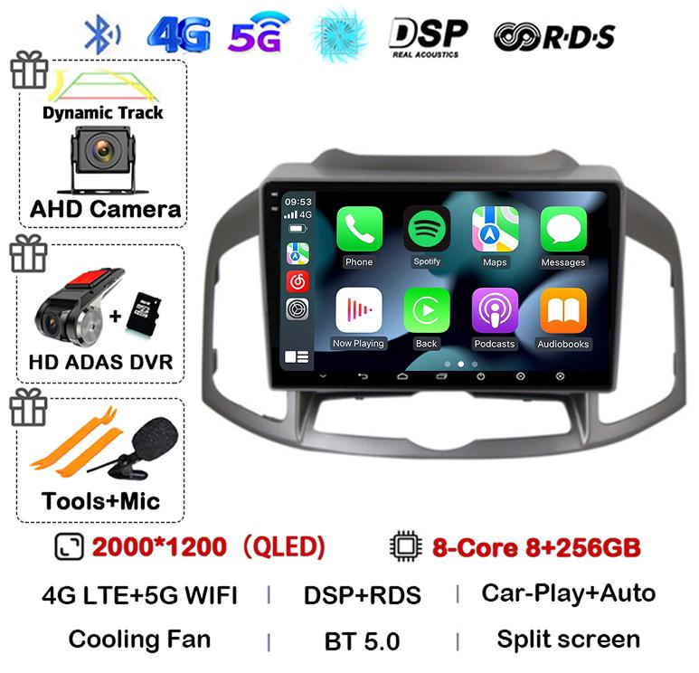 Android 14 Carplay Auto WIFI Car Radio For Chevrolet Captiva 1 2011 2014 2015 2016 GPS Multimedia Video Player Stereo Head Unit