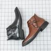 Retro Men Chelsea Boots Men Comfortable and Fashionable Leather Boots European Outdoor Training Brand Men Boots Sizes 38-46