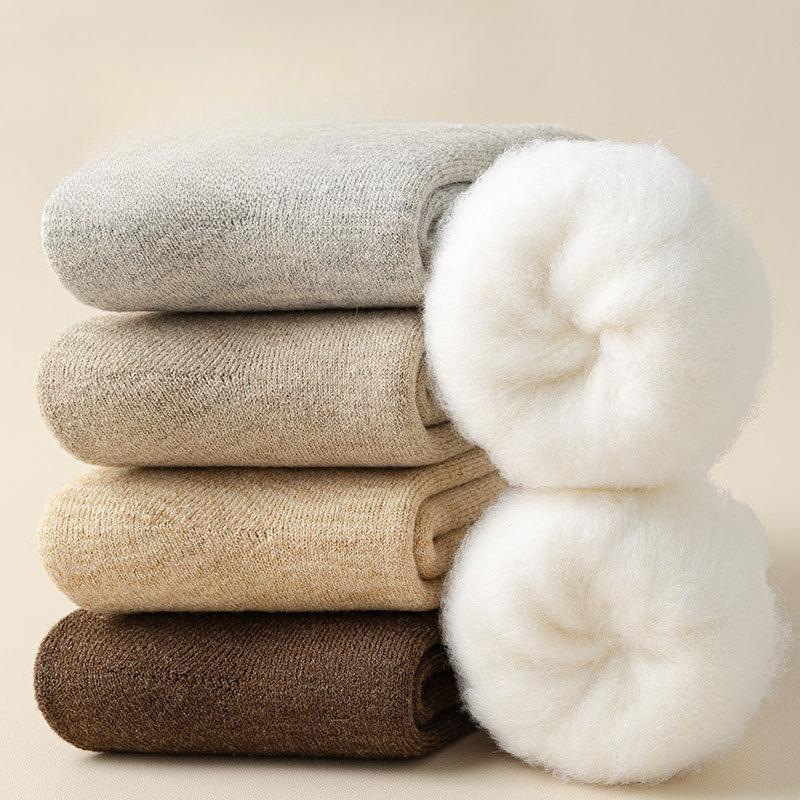 Fleece and Thickened Wool Socks for Men and Women To Keep Warm in Winter
