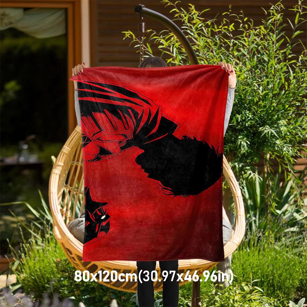 

1pc Batman Vader Red - Throw Blanket, Soft, Flannel Blankets, Living Room, All Seasons Use-1102004 80x120cm