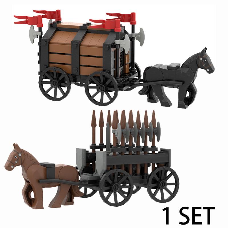 Spielzeug Militär Armee Krieg Zubehör Krieg Krieg Mittelalter Sets Bausteine Figur Transport Elefanten Pferd Waffen Dekorativ