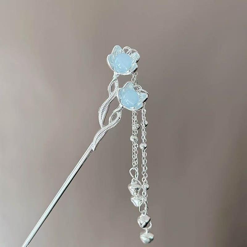 Sandalwood Women's Hairpin: Elegant Modern-Chinese Style Wooden Updo Stick