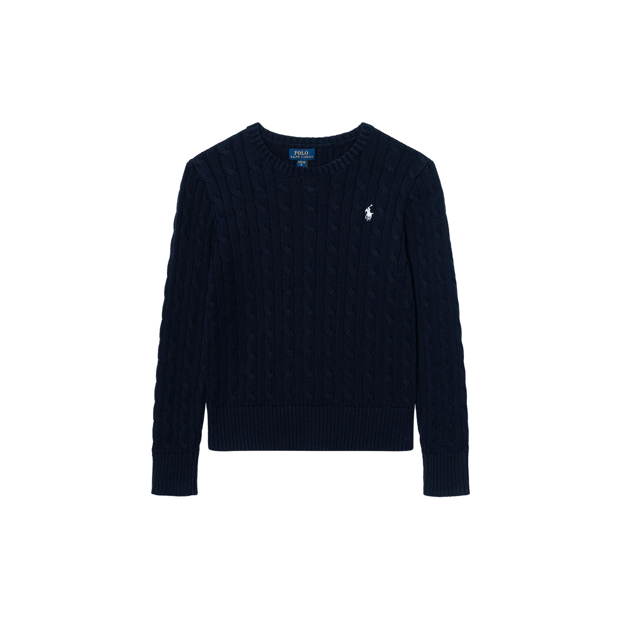 

Polo Ralph Lauren Sweater Logo Embroidery Pullover Long Sleeve Navy Kids tops 313901316009 S