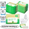 Disposable Toilet Seat Cover 50/100/200pcs Flushable Paper Travel Toilet Seat Cover Degradable Soluble Water Toilet Covers Paper