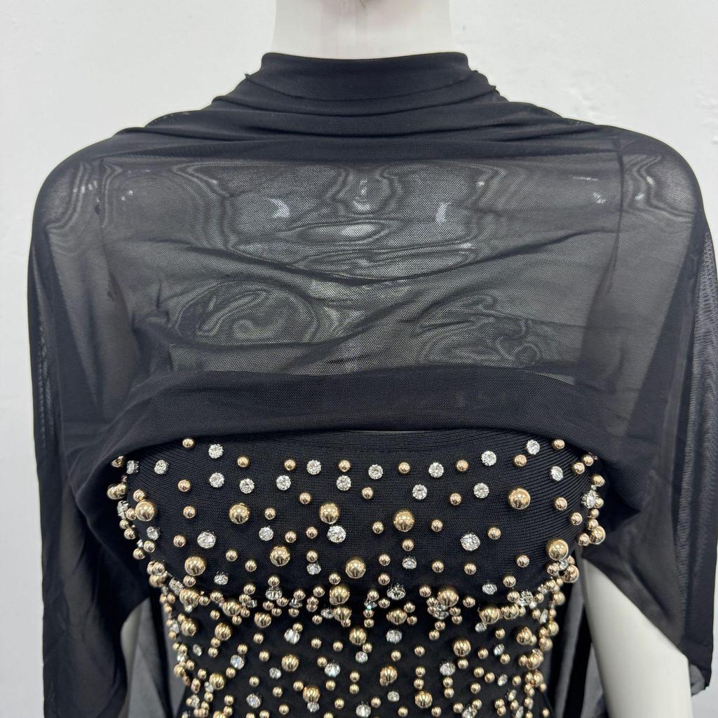 Elegantes europäisches & amerikanisches trägerloses Abendkleid mit Strasskristallen