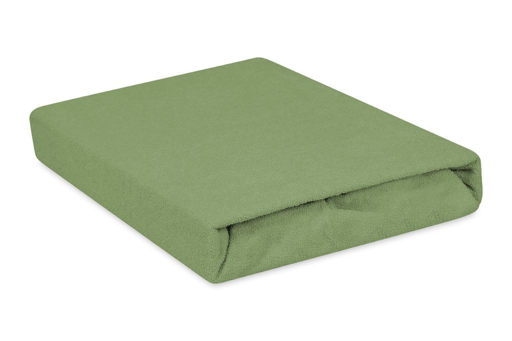 Premium Terry Sheet with Elastic 110x190, 120x200x20, Green_35, Matex