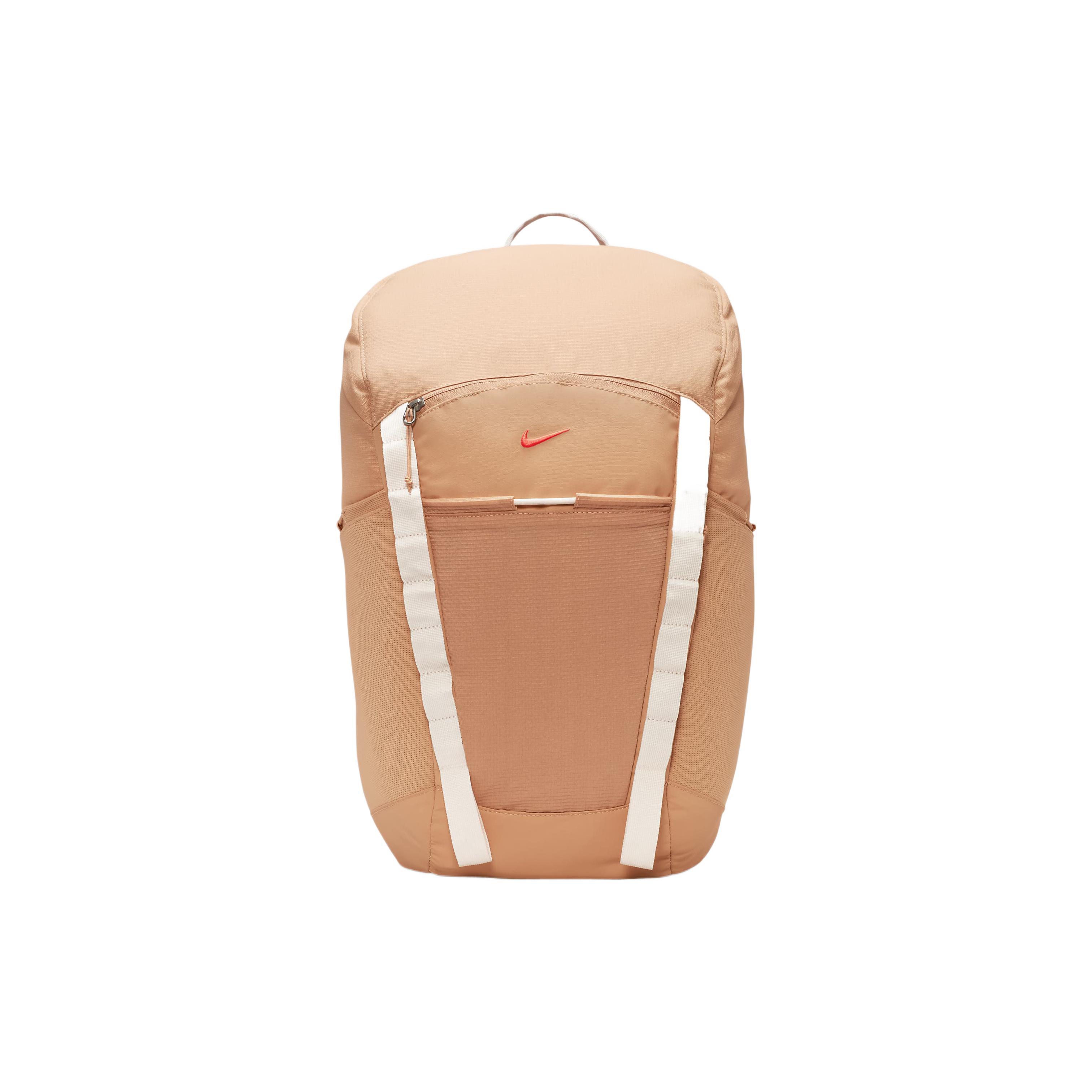 

New Nike Polyester Backpack Regular Unisex Amber Brown & Night Chestnut & Bright Dark Red DJ9677-225 33.0*18.0*48.0CM