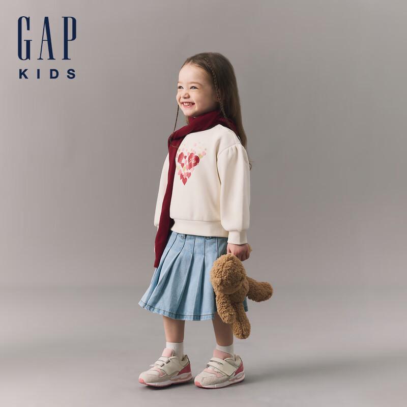 GAP Toddler Girls  Christmas Heart Fleece Sweatshirt 100/52