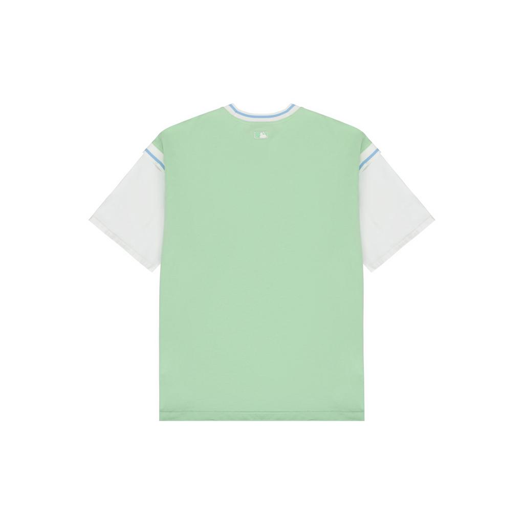 MLB Drop Shoulder Sleeve T Shirt Unisex Light Green 3ATSEC823-07KAL